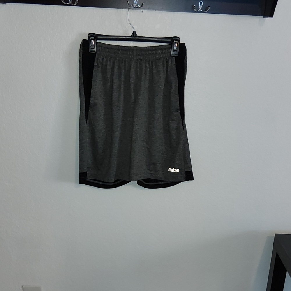 Mitre Women's Athletic Shorts - Gray and Black
